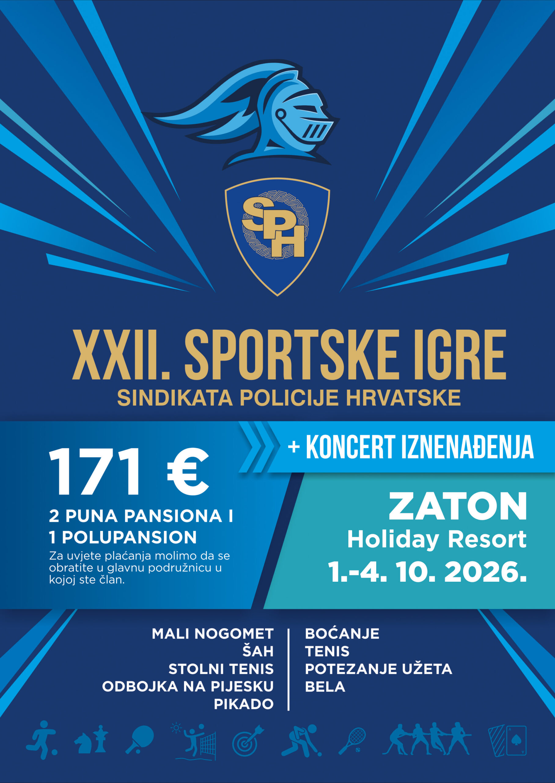 XXII. Sportske igre Sindikata policije Hrvatske